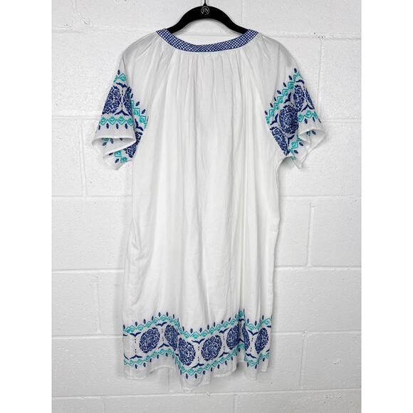 Vineyard Vines Embroidered White Cotton‎ Dress - Picture 4 of 9